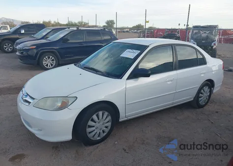 2005 Honda Civic Lx from USA, damaged, VIN 2HGES16575H524551